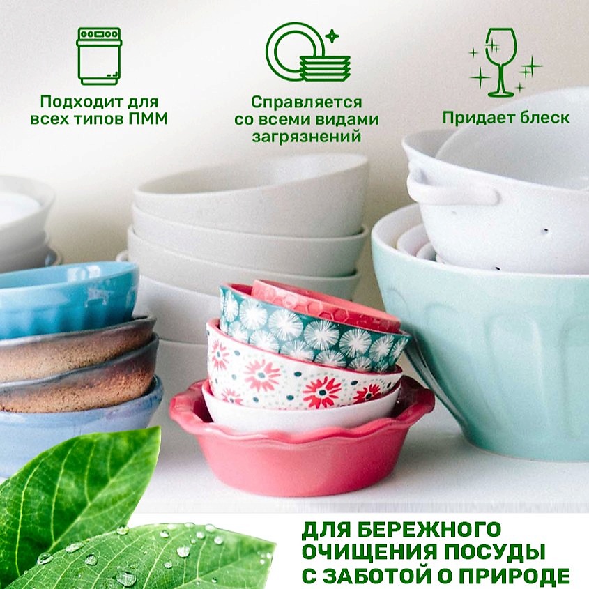 CLEANANDFRESH ЭКО таблетки для посудомоечной машины – фото 2