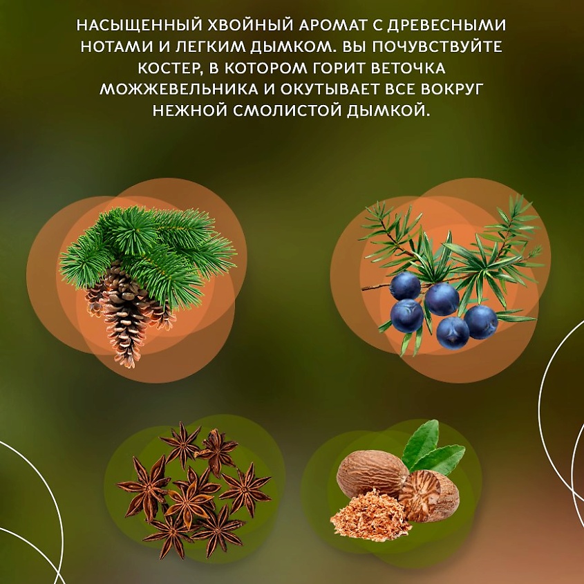 GULART DECOR Ароматическая свеча МОЖЖЕВЕЛЬНИК И ДЫМ – фото 5