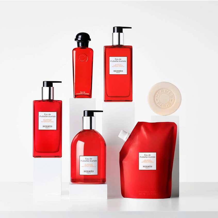 HERMES Парфюмированный гель для душа Eau de Rhubarbe Ecarlate, 300