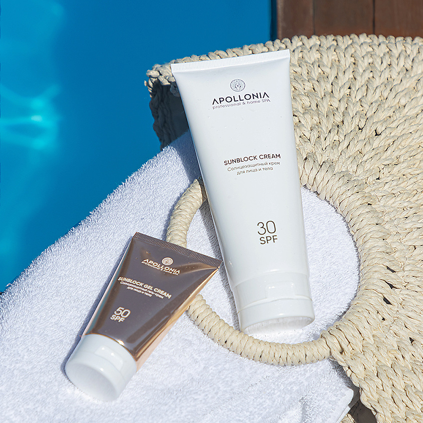 APOLLONIA SUNBLOCK GEL CREAM Солнцезащитный гель-крем для лица и тела SPF 50 – фото 3