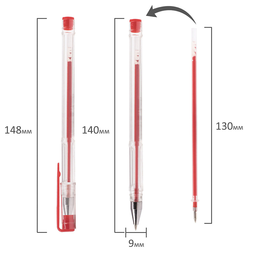 ПИФАГОР Ручки гелевые классические – фото 12