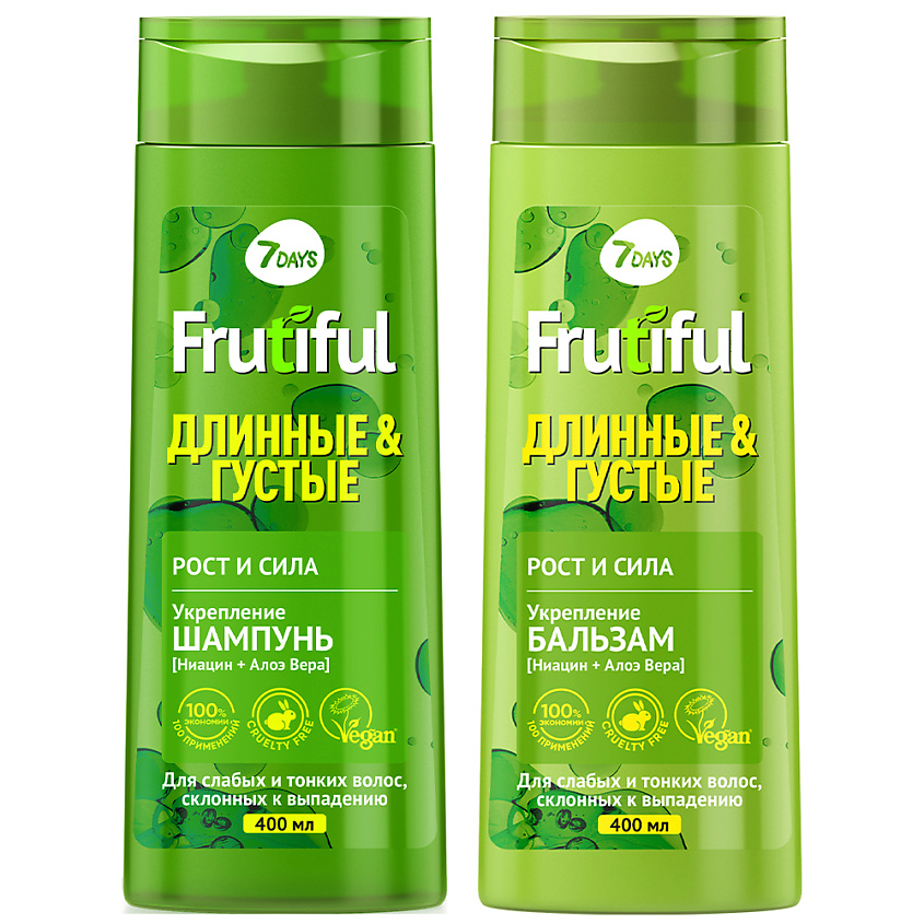 7DAYS Бальзам для волос рост и сила ДЛИННЫЕ И ГУСТЫЕ FRUTIFUL – фото 5