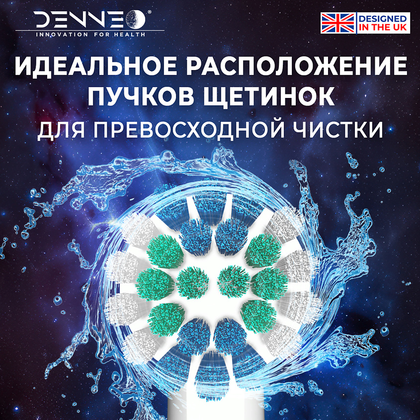 DENNEO Насадки CLASSIC SPACE DSB для взрослой электрической зубной щетки – фото 6