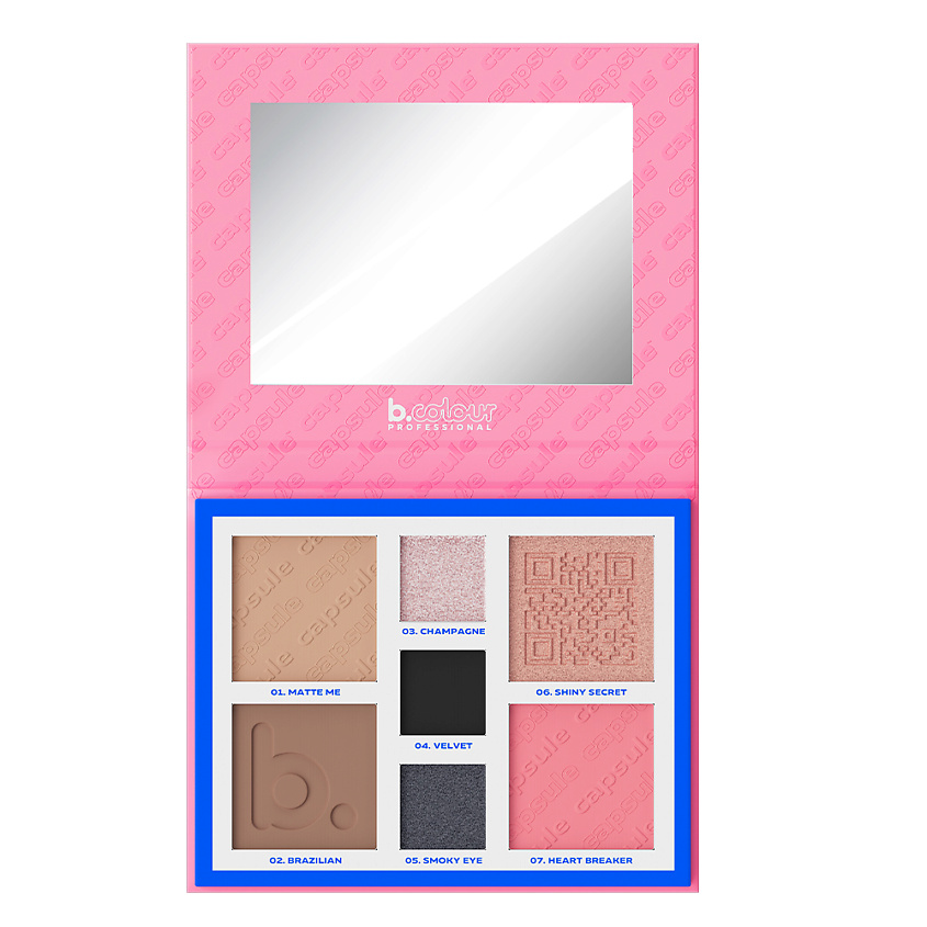 B.COLOUR PROFESSIONAL Хайлайтер для лица, пудра и румяна CAPSULE / LUCKY YOU – фото 8