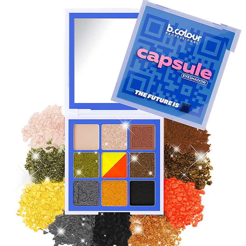 B.COLOUR PROFESSIONAL Тени для век палетка: матовые, блестящие CAPSULE – фото 10