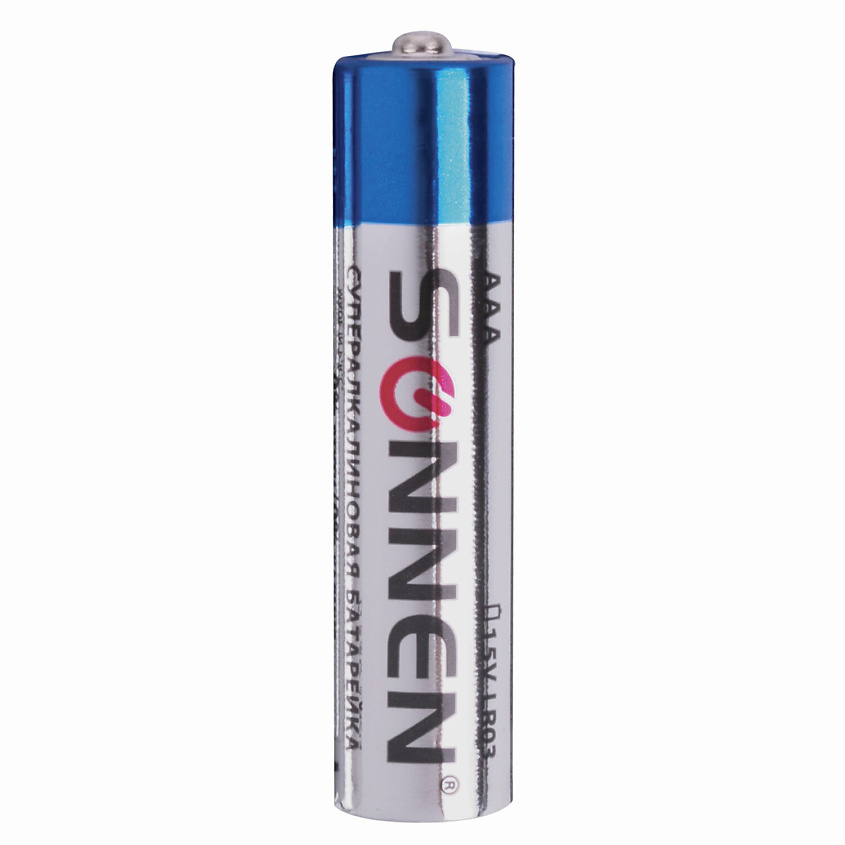SONNEN Батарейки Super Alkaline, AAA (LR03, 24А) мизинчиковые – фото 5