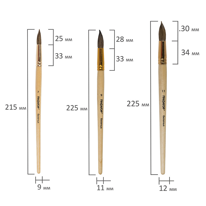 ПИФАГОР Набор кистей для творчества – фото 5