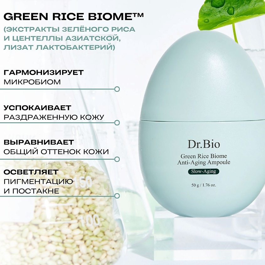 DR. BIO Сыворотка с экстрактом зеленого риса Green Rice Biome Anti ...