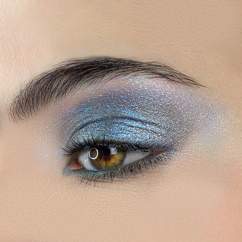 LIMONI Тени для век "Eye Shadow Prism", Глубокий синий Тон 006 – фото 9