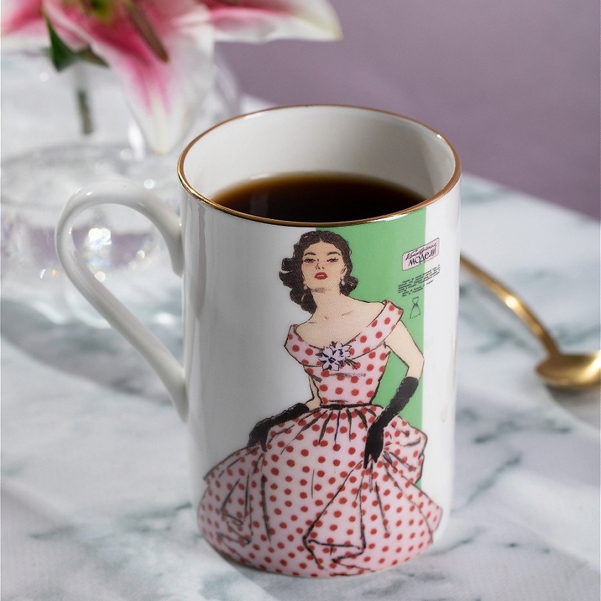 ИМПЕРАТОРСКИЙ ФАРФОРОВЫЙ ЗАВОД Бокал с рисунком "Конкурсные модели. Людмила" – фото 2