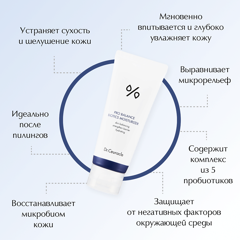 DR. CEURACLE Увлажняющий крем с пробиотиками Pro Balance mini – фото 4