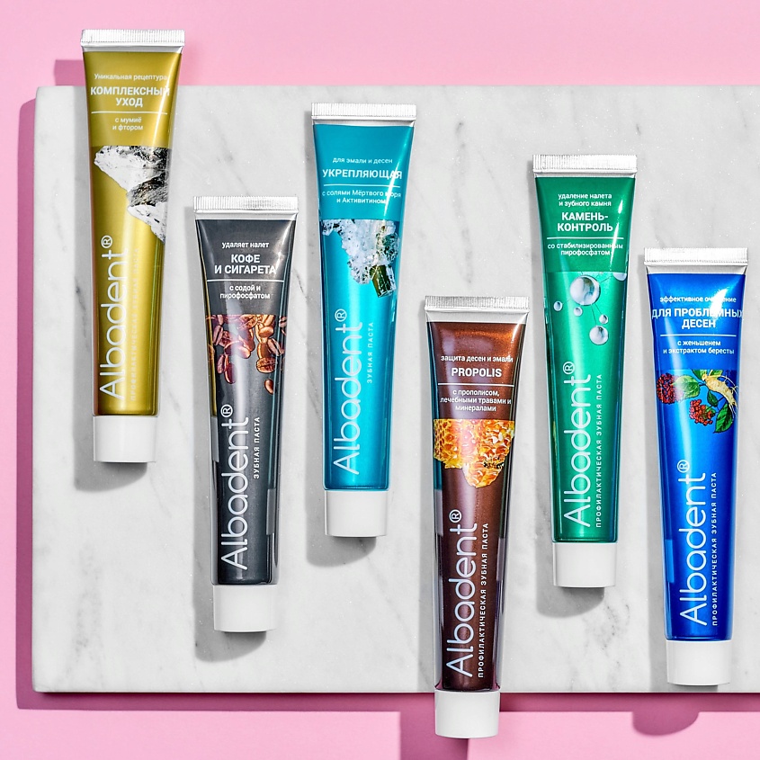 АЛЬБАДЕНТ Зубная паста "Кофе и сигарета" – фото 2