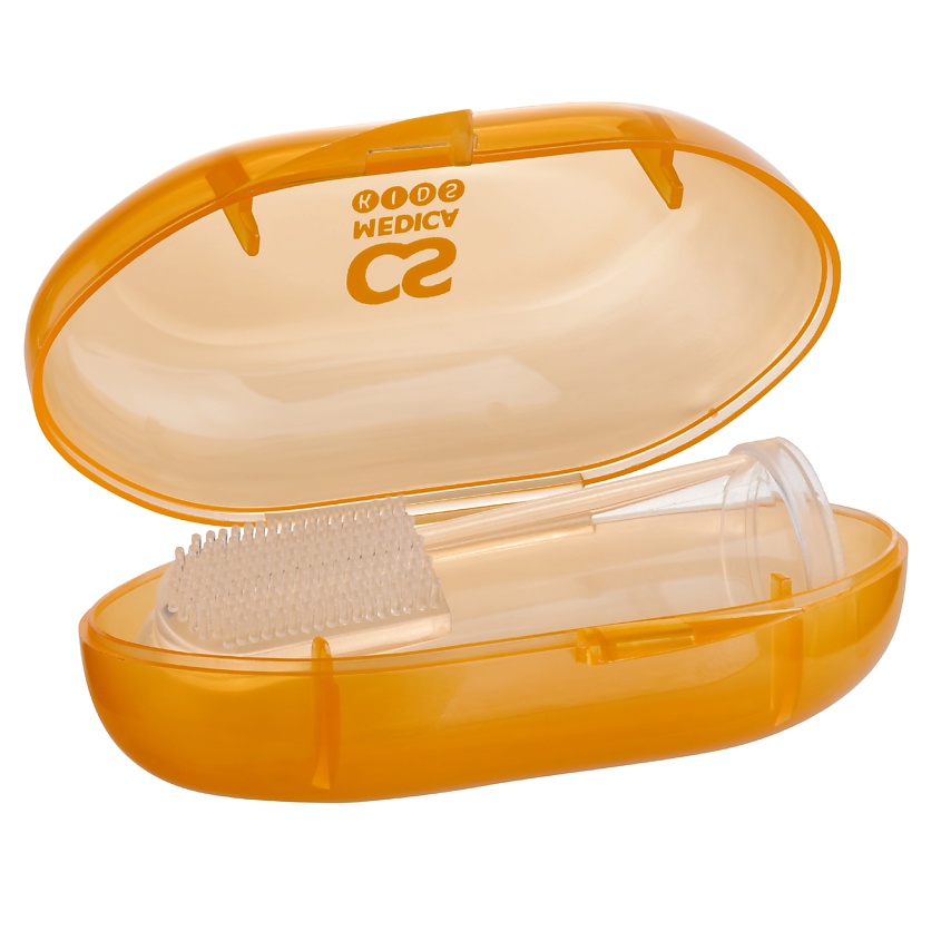 CS MEDICA Силиконовая жевательная зубная щетка на палец KIDS CS-502 – фото 8