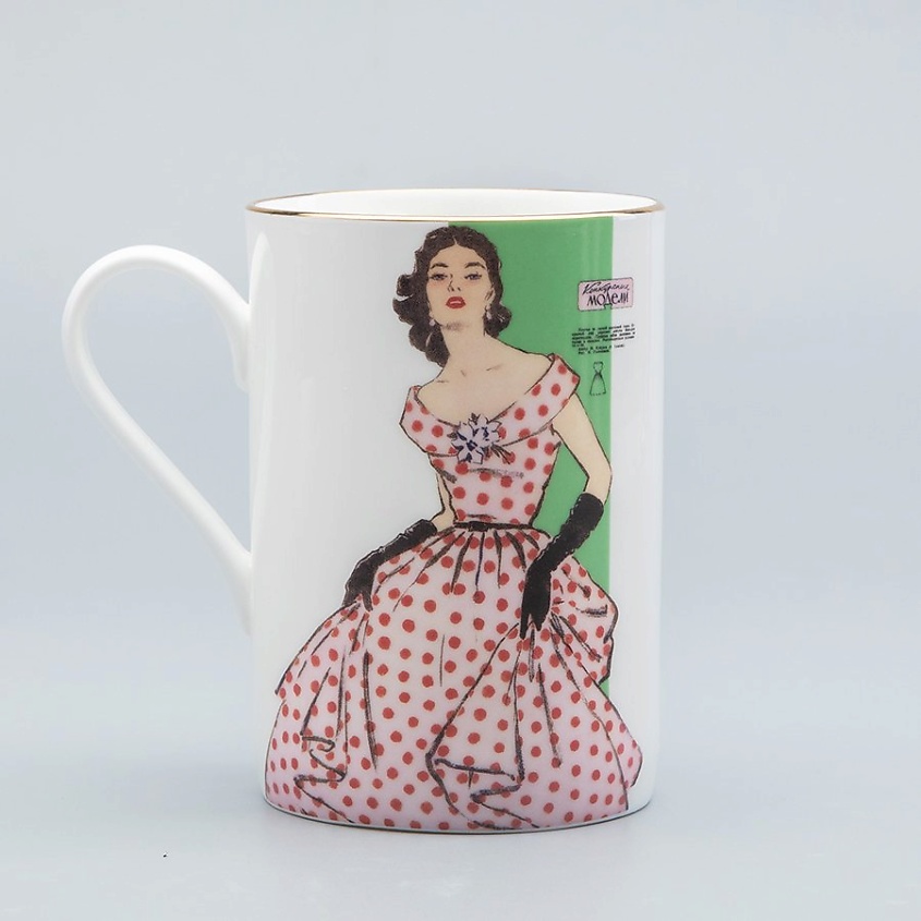 ИМПЕРАТОРСКИЙ ФАРФОРОВЫЙ ЗАВОД Бокал с рисунком "Конкурсные модели. Людмила" – фото 1