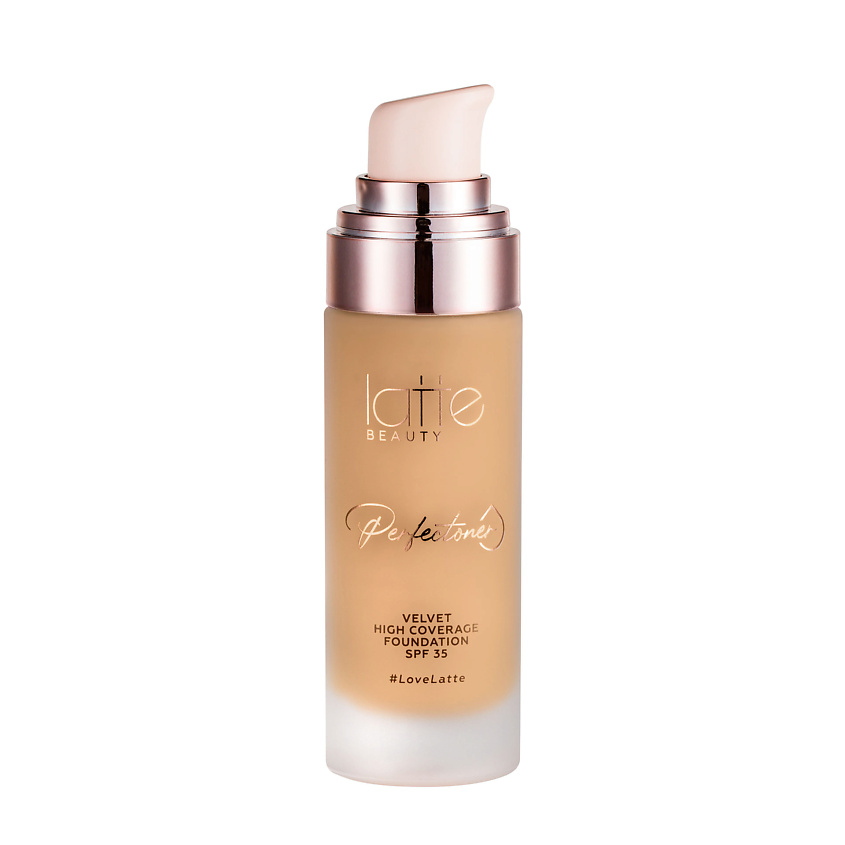 LATTE BEAUTY Тональное средство PERFECTONER VELVET HIGH COVERAGE FOUNDATION SPF35, 03 medium beige – фото 2