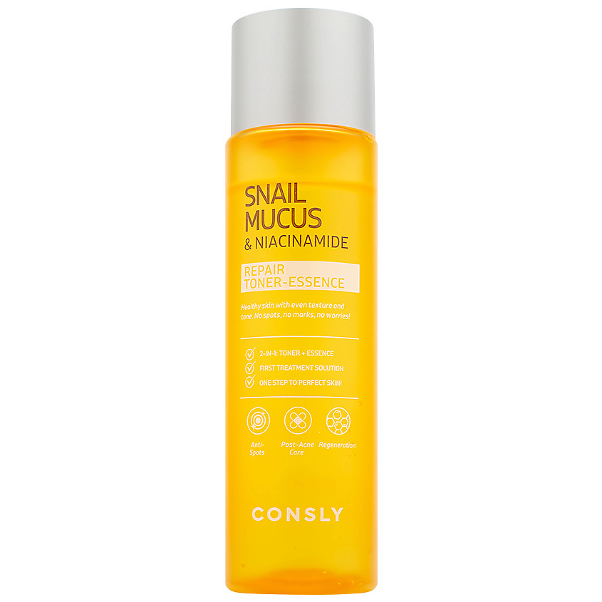 CONSLY Тонер-эссенция восстанавливающий с муцином улитки и ниацинамидом Repairing Toner-Essence With Snail Mucin And Niacinamide – фото 1