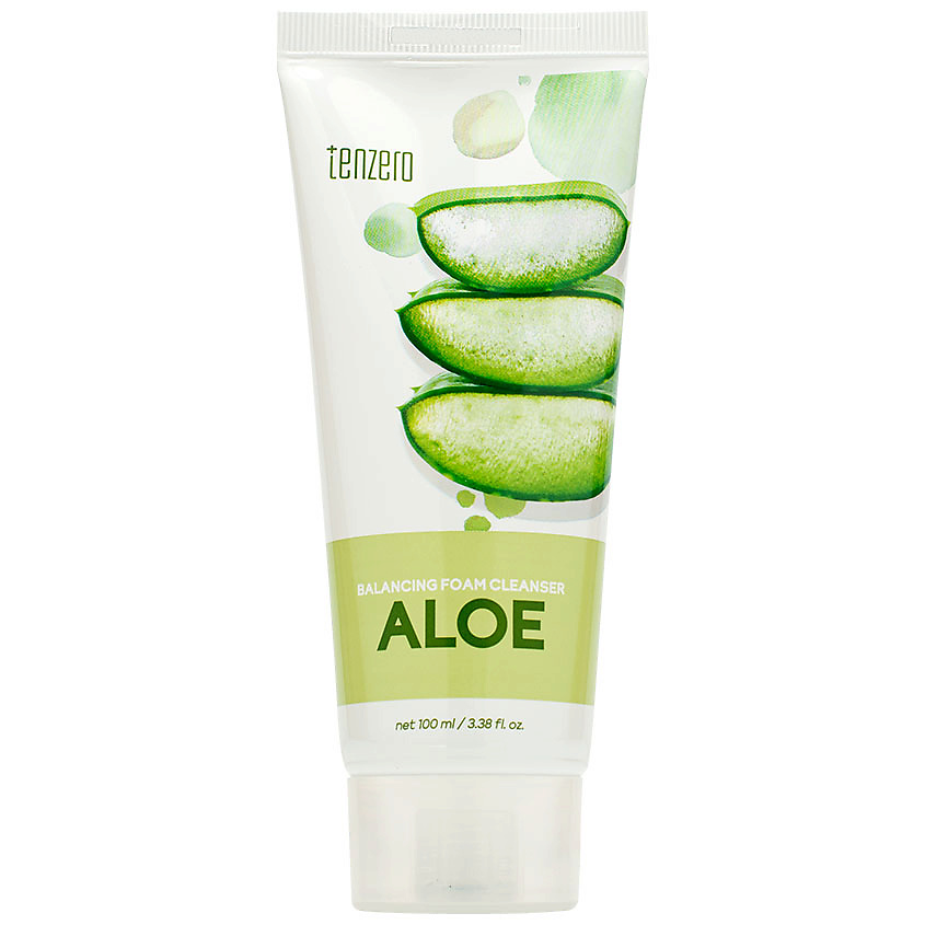 TENZERO Пенка для умывания с экстрактом алоэ Aloe Balancing Foam Cleanser – фото 1