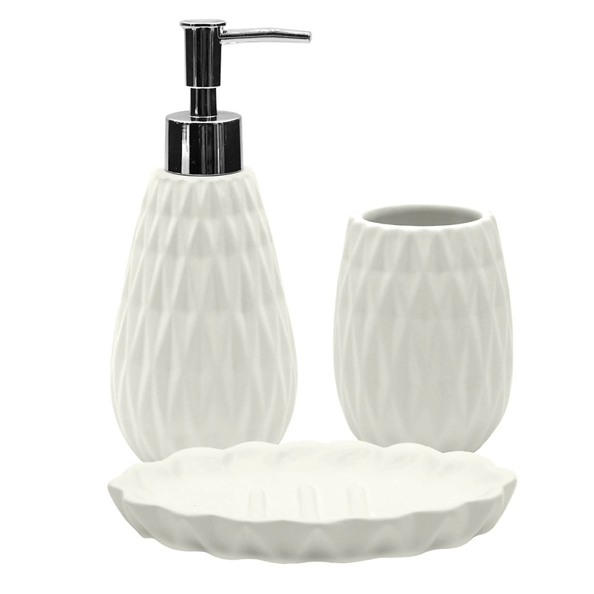 ND PLAY Набор для ванны "Jade" (диспенсер, стакан, мыльница) – фото 1