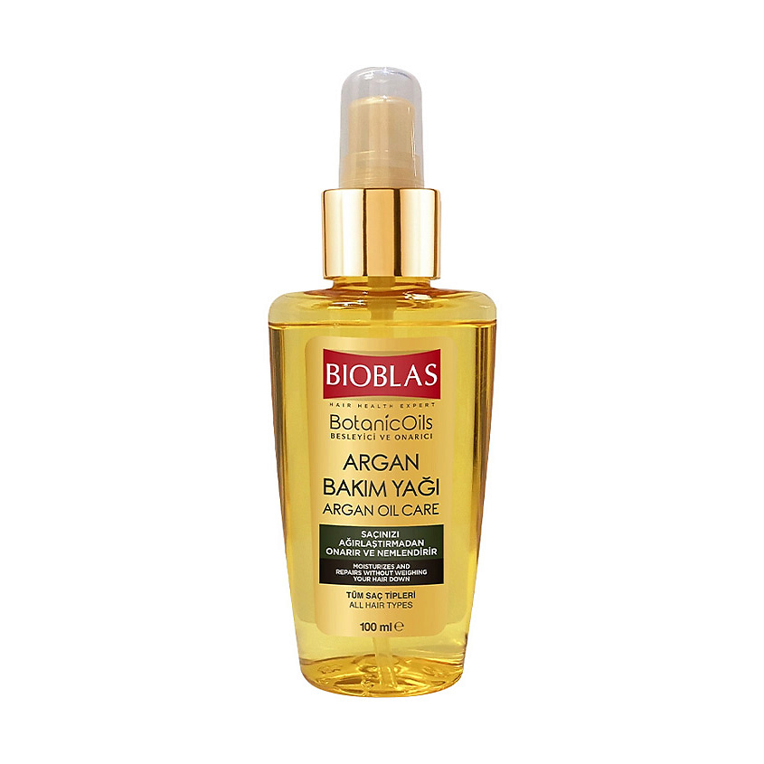 BIOBLAS Увлажняющее восстанавливающее аргановое масло для волос Botanic Oils – фото 1