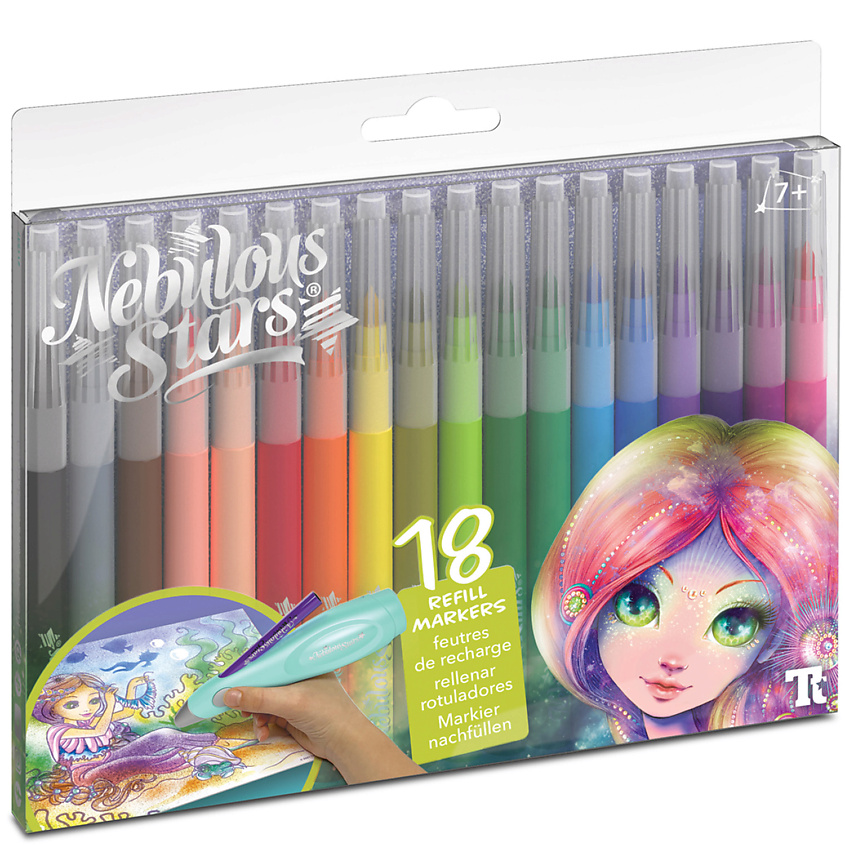 NEBULOUS STARS Набор аэрозольных фломастеров, 18 цветов Сoralia – фото 1