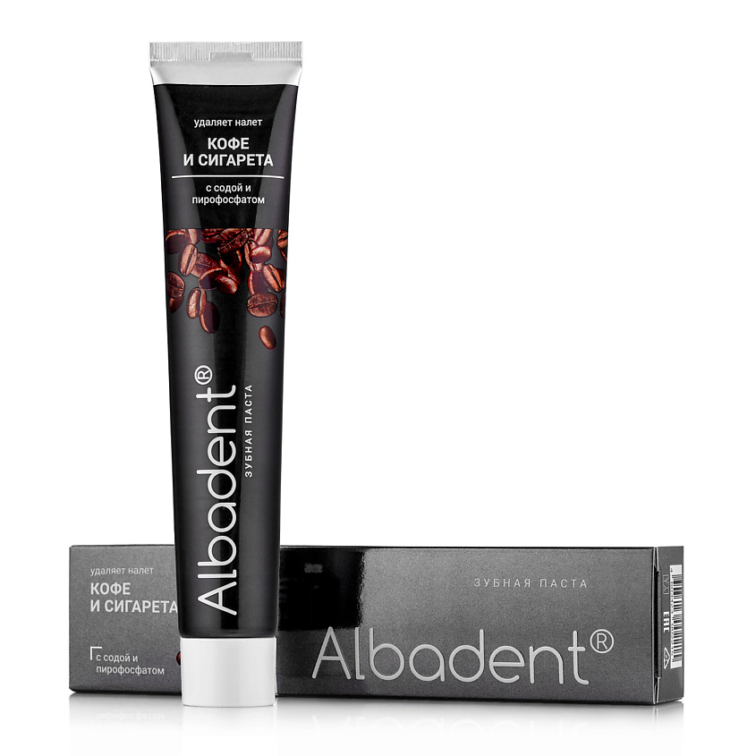 АЛЬБАДЕНТ Зубная паста "Кофе и сигарета" – фото 1