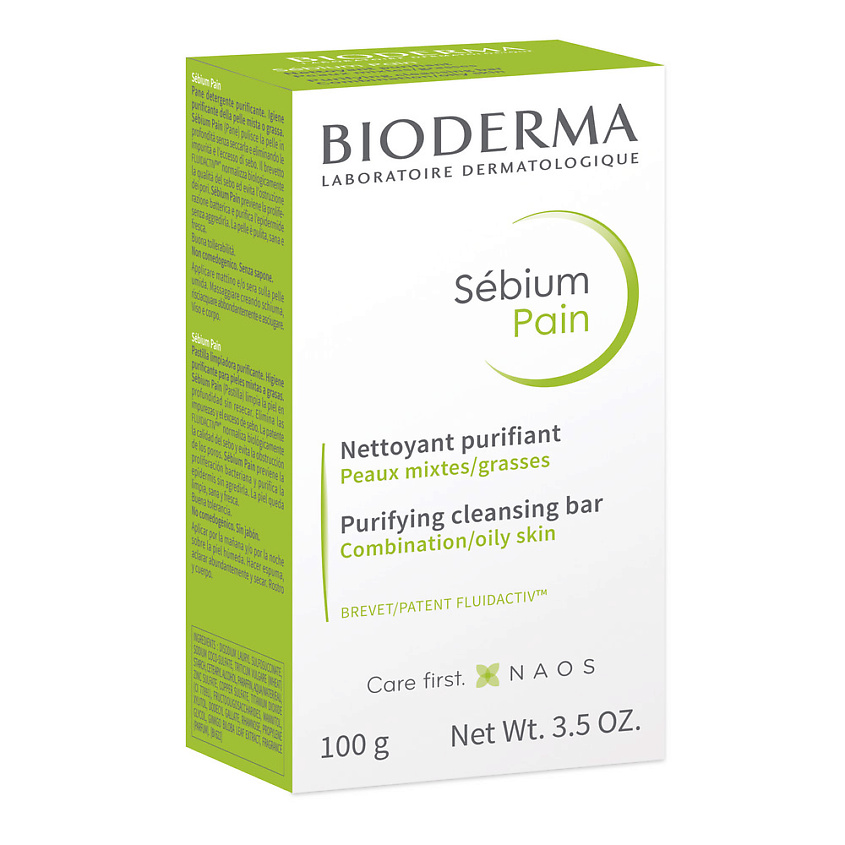 BIODERMA Мыло очищающее для жирной и комбинированной кожи лица и тела Sebium – фото 2