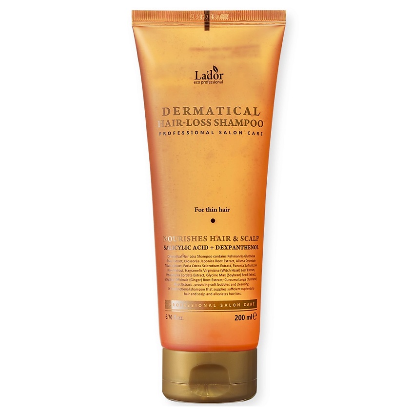 LADOR Шампунь против выпадения для тонких волос DERMATICAL HAIR-LOSS SHAMPOO (FOR THIN HAIR) – фото 2