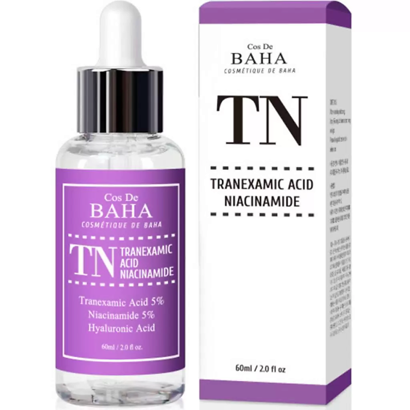 COS DE BAHA Сыворотка для лица осветляющая TN Tranexamic acid niacinamide serum – фото 2