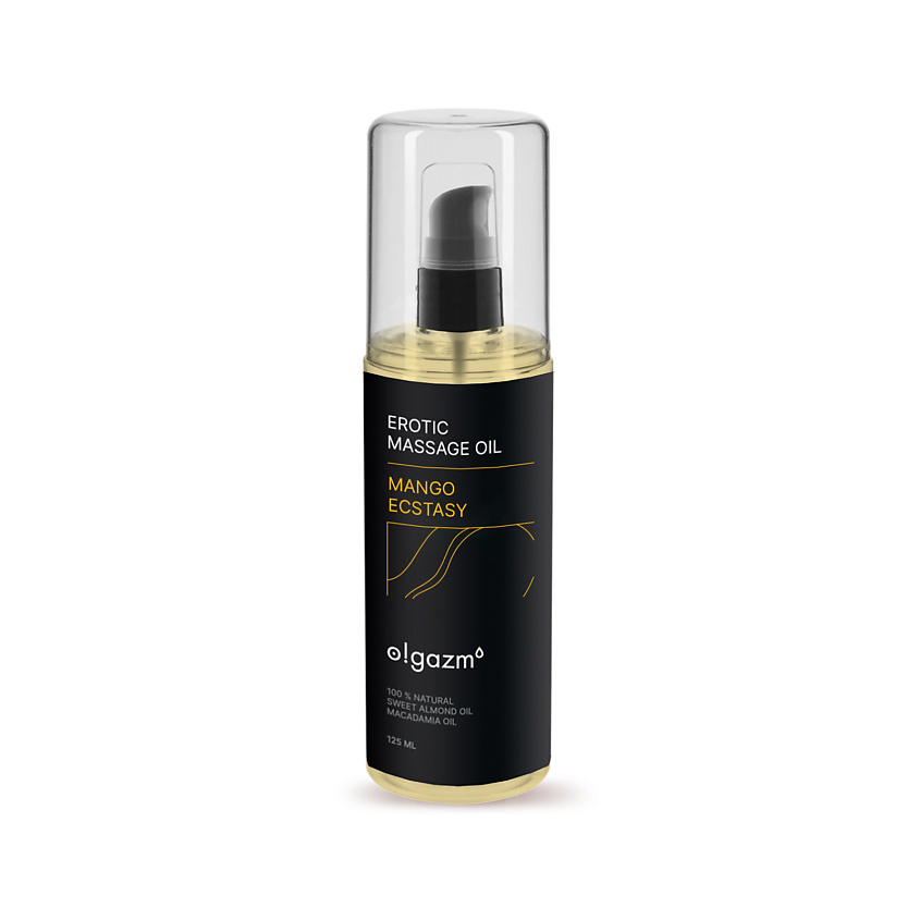 O!GAZM Масло для массажа увлажняющее, для тела, с афродизиаком, для мужчин и женщин Манго – фото 1