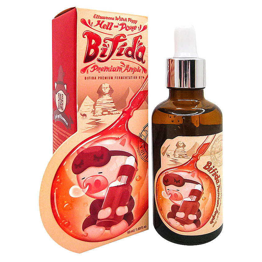 ELIZAVECCA Сыворотка омолаживающая с 97% экстрактом бифидобактерий Hell-Pore Bifida Premium Ample – фото 2