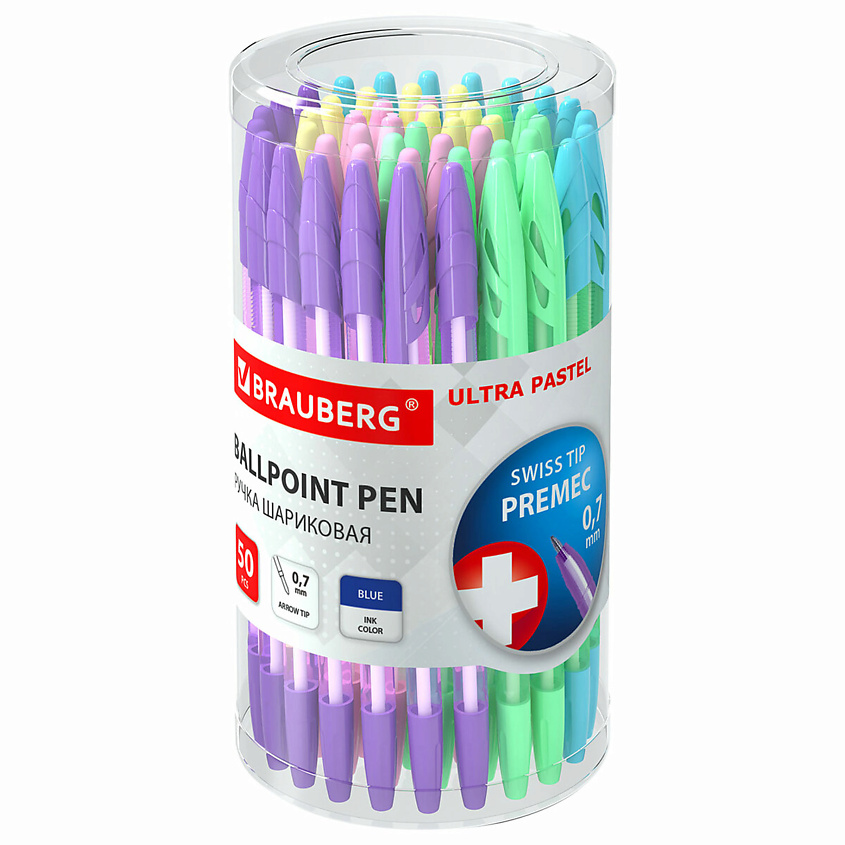 BRAUBERG Набор шариковых ручек Ultra Pastel, узел 0,7 мм – фото 1