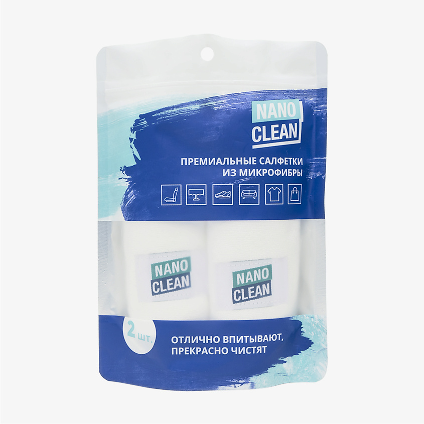 NANOCLEAN Салфетки из премиум микрофибры универсальные – фото 1