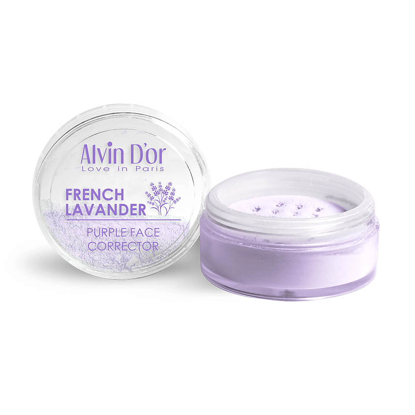 ALVIN D’OR Рассыпчатый корректор для лица, French Lavander – фото 2