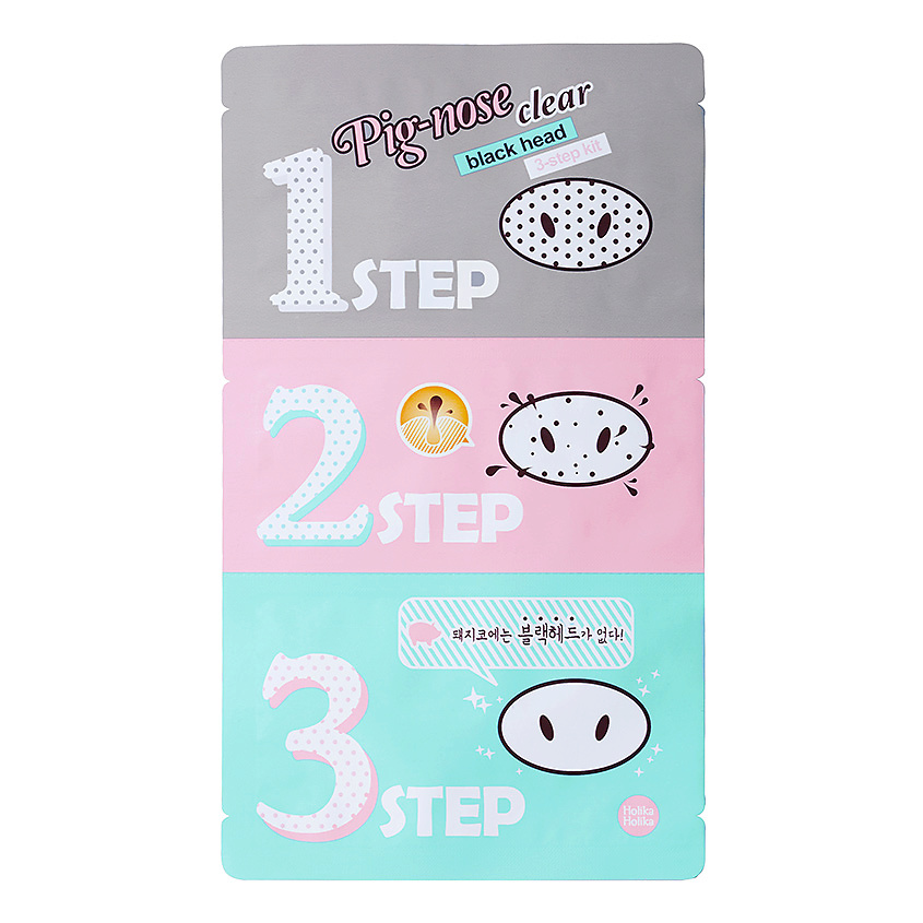 HOLIKA HOLIKA 3-х ступенчатый набор средств для очистки пор Pig-nose Clear Black Head 3-step Kit – фото 1