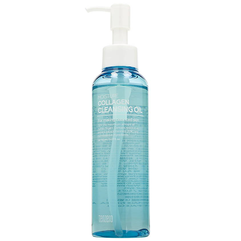 TENZERO Масло для снятия макияжа гидрофильное очищающее с коллагеном Moisture Collagen Cleansing Oil – фото 1