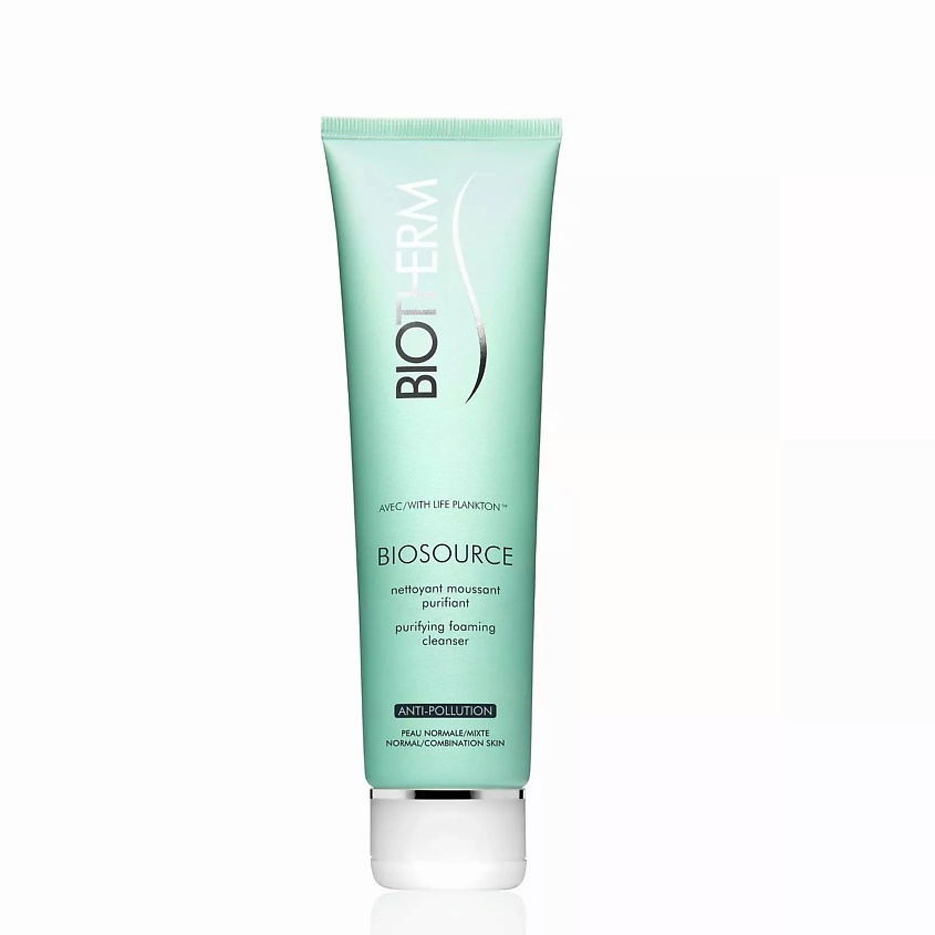 BIOTHERM Очищающая пенка для нормальной и комбинированной кожи Biosource Purifying Foaming Cleanser – фото 1