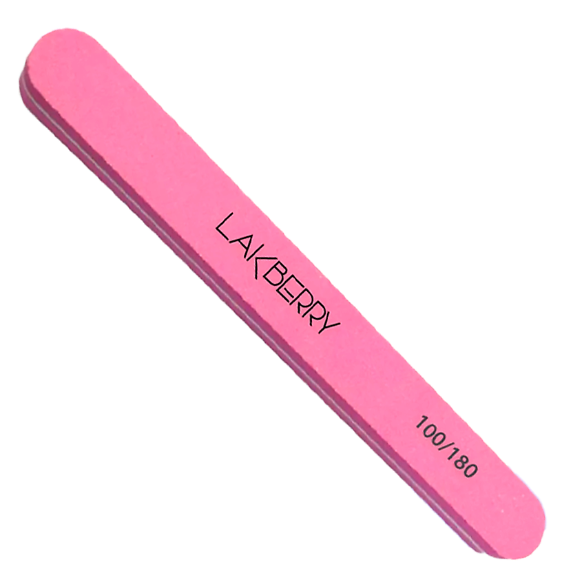 GET THE REASON LAKBERRY Пилка-баф для шлифовки ногтей узкая прямая 100/180 – фото 1