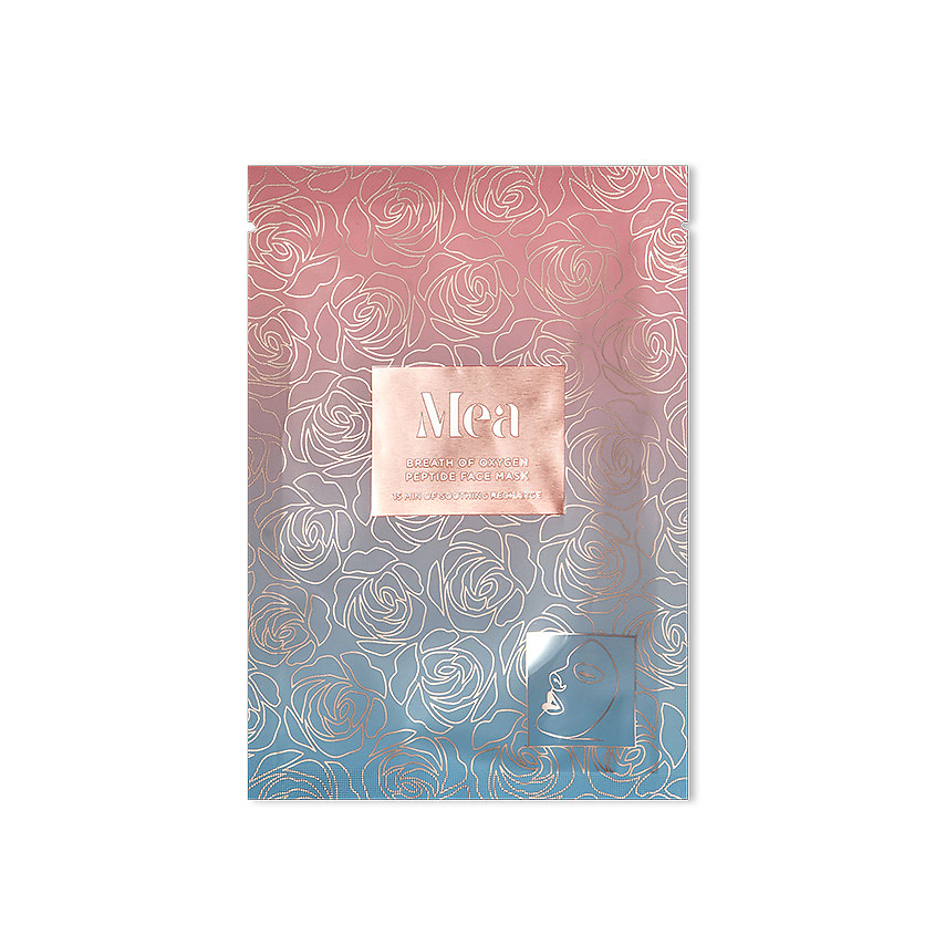 MEA Тонизирующая гидрогелевая маска с пептидами Breath Of Oxygen Peptide Face Mask – фото 1