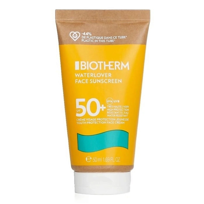 BIOTHERM Водостойкий солнцезащитный крем для лица Waterlover Face Sunscreen SPF50 – фото 1