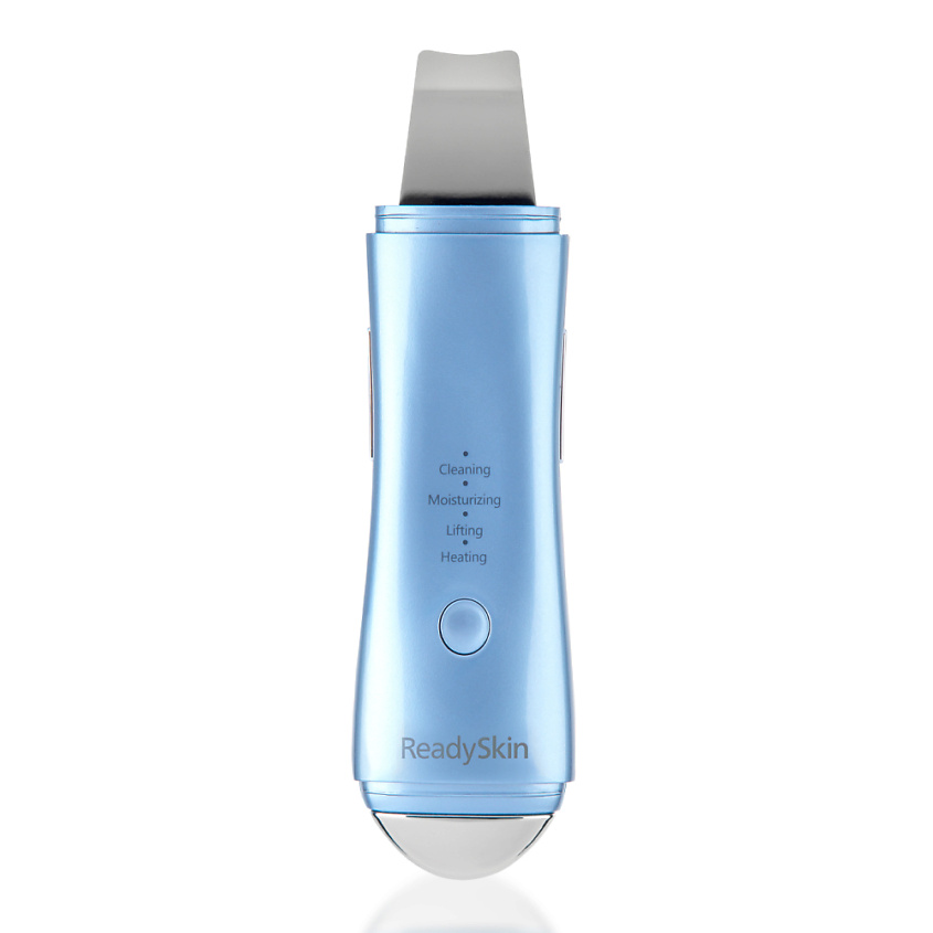 READYSKIN Аппарат для ультразвуковой чистки лица ZY8300, микротоки, ионофорез, термомассаж, лифтинг, цвет: Голубой – фото 1