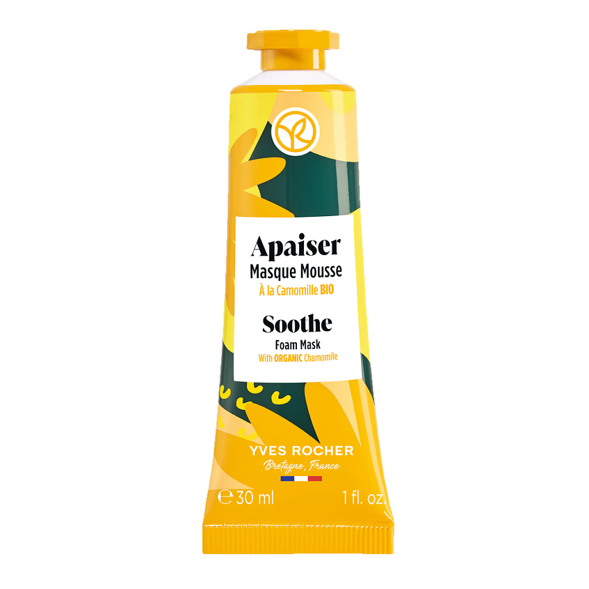 YVES ROCHER Успокаивающая маска с ромашкой БИО с легкой текстурой – фото 1