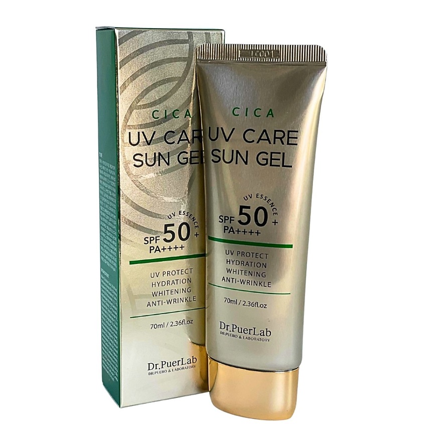 DR.PUERLAB Солнцезащитный крем гель для лица и тела с Центеллой, SPF 50+, PA++++ – фото 2