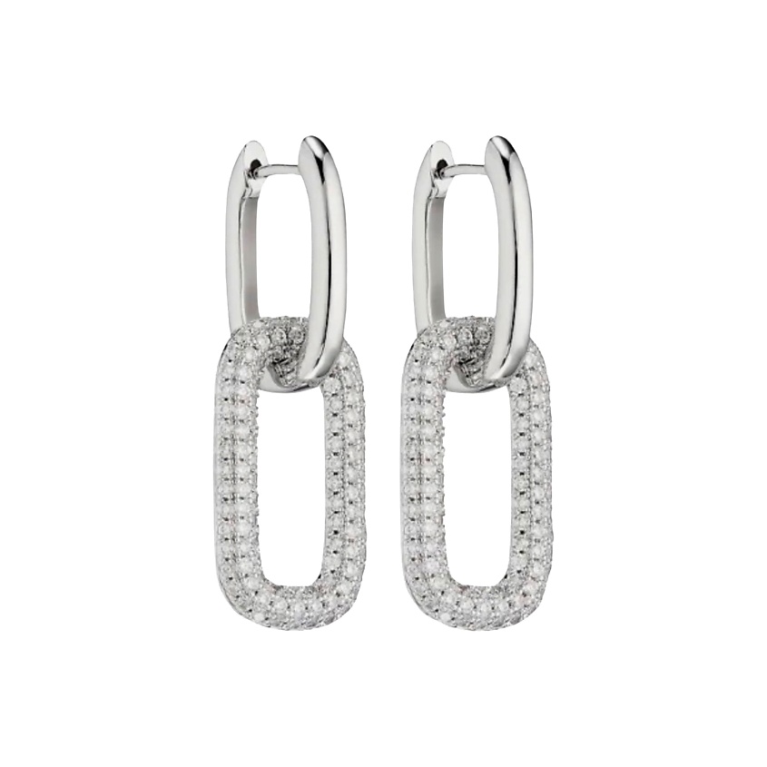 AMANTE CRYSTAL Серьги Omega – фото 1