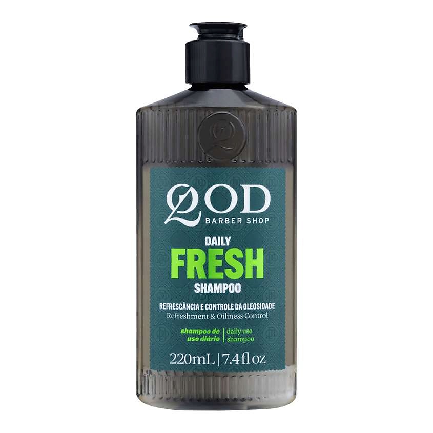 QOD BARBER SHOP Шампунь с ментолом для ежедневного применения Daily Fresh Shampoo – фото 2