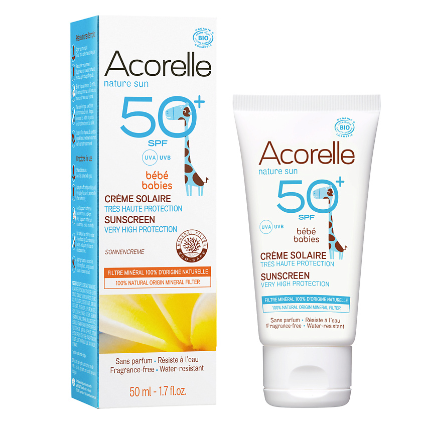 ACORELLE Солнцезащитный крем для детей  SPF 50 – фото 2