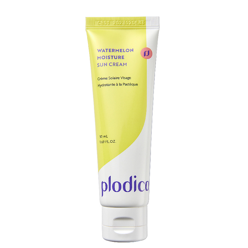 PLODICA Крем для лица солнцезащитный Арбуз SPF50+ PA++++ Watermelon Moisture Sun Cream – фото 1