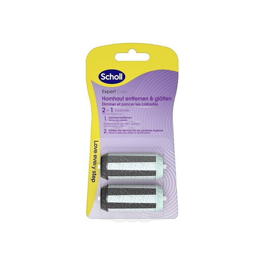 SCHOLL Сменная головка для электрической пилки Velvet Smooth Expert Care 2in1 File & Smooth – фото 1