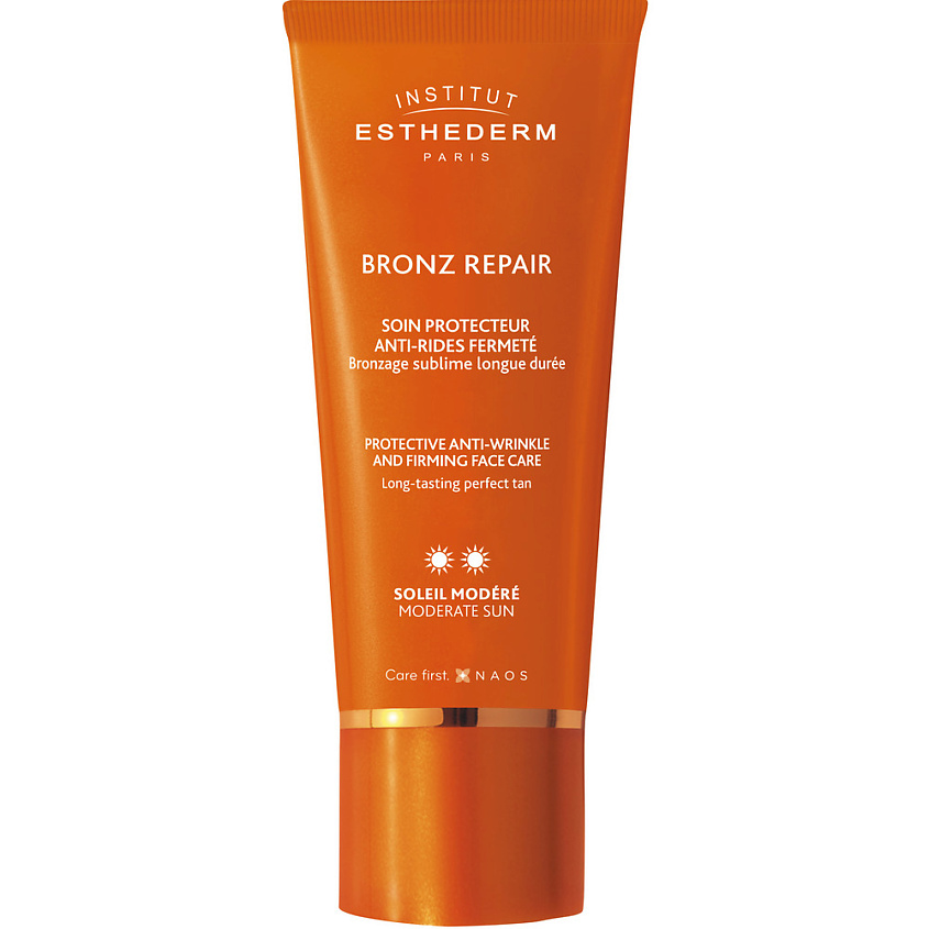 INSTITUT ESTHEDERM Солнцезащитный крем Bronz Repair для лица, средняя степень защиты – фото 1
