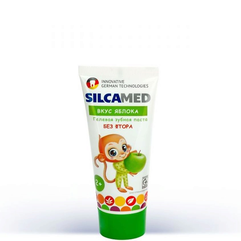 SILCAMED Зубная паста детская со вкусом яблока – фото 1