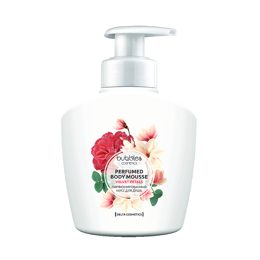 DELTA COSMETICS Парфюмированный мусс для душа "Velvet petals" без красителей и парабенов – фото 1